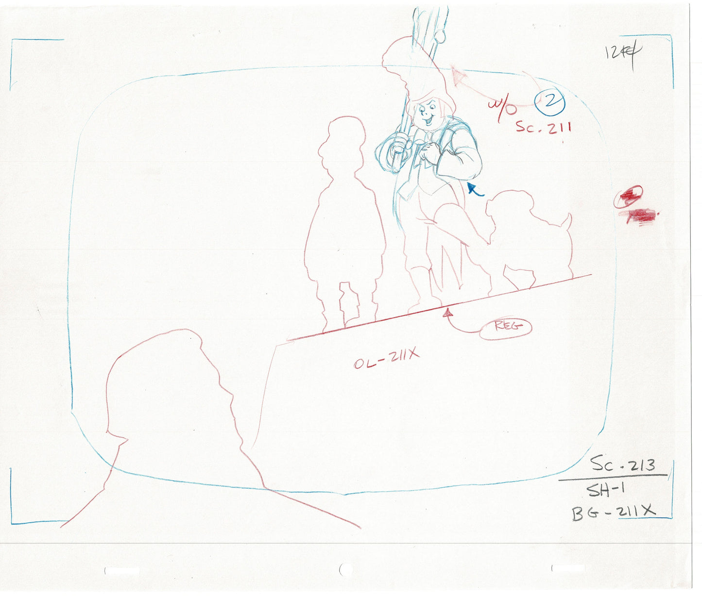 LOT OF 2 Sherlock Holmes Bravestarr Animation Cel Drawing Filmation 1988 sh285-6