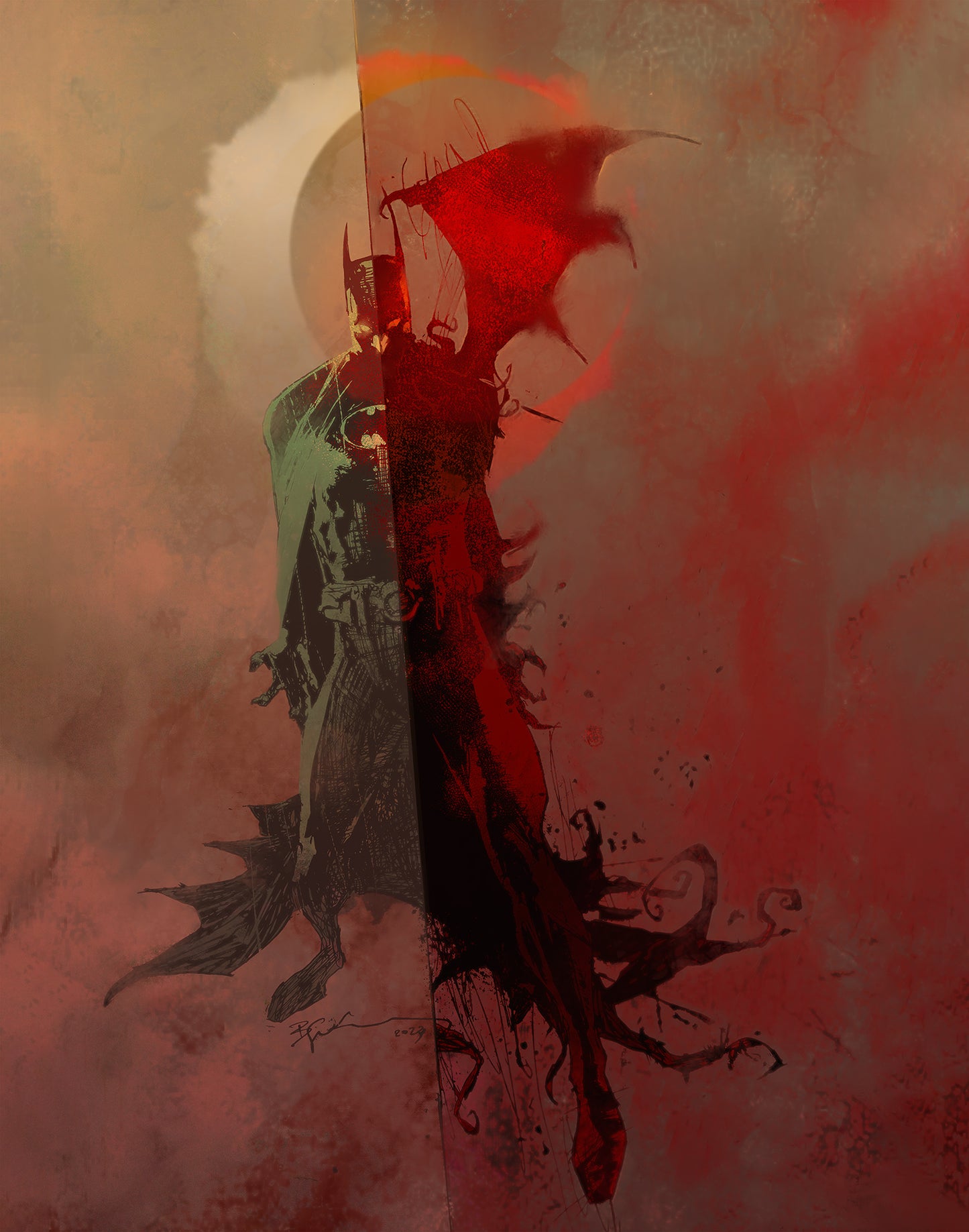 Bill Sienkiewicz SIGNED Batman City of Madness SDCC 2023 Exclusive Print on Paper Limited Edition - Choose Your Edition