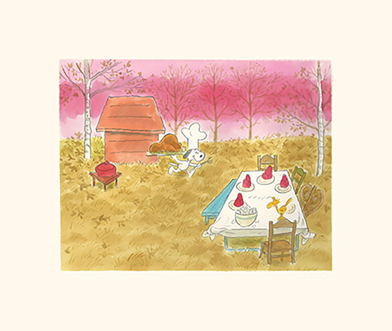 PEANUTS Bone Appetit Giclee Print A Charlie Brown Thanksgiving Limited Edition of 50 MG11