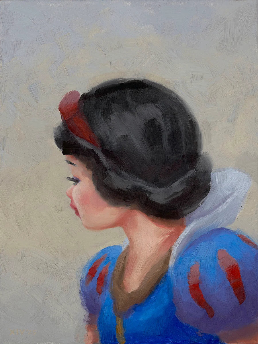 Snow White and the Seven Dwarfs Walt Disney Fine Art Christophe Bouchard Signed Limited Edition of 50 Canvas Print Snow White Royal Portrait