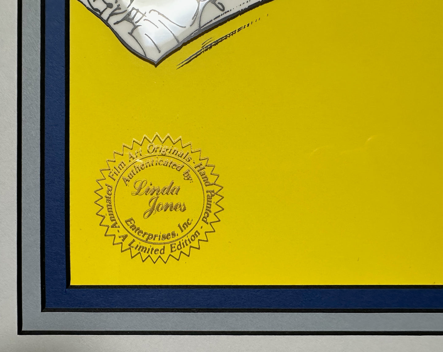 Bugs Bunny Director Chuck Amuck Chuck Jones SIGNED Limited Edition Cel of 750 Looney Tunes Warner Brothers 1989 Matted OH