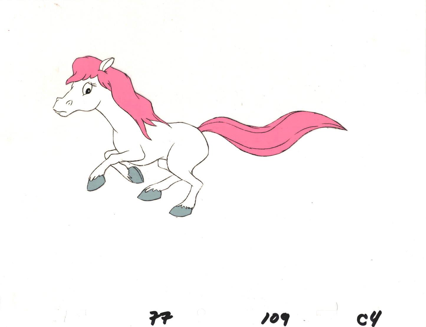 The Smurfs Cassie Original Production Animation Cel Hanna Barbera 1980s c4a