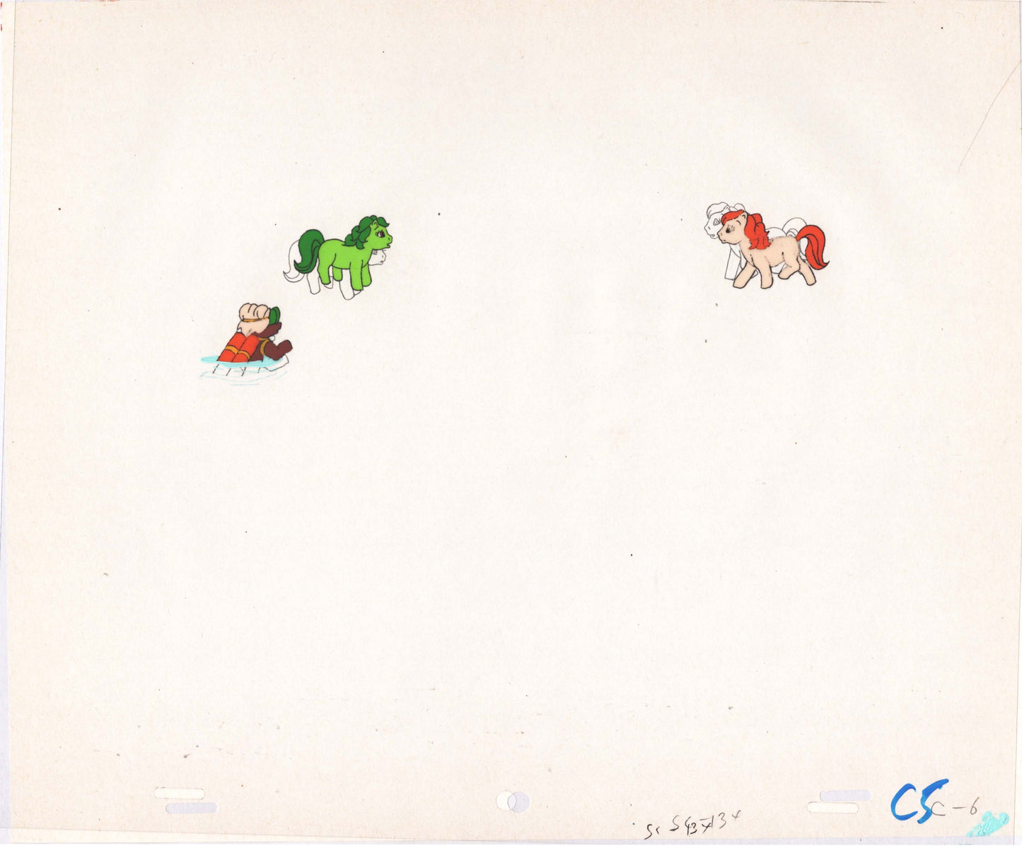My Little Pony Original Production Animation Cel Hasbro Sunbow 1980s or 90s Used to Make the Cartoon E-C5A