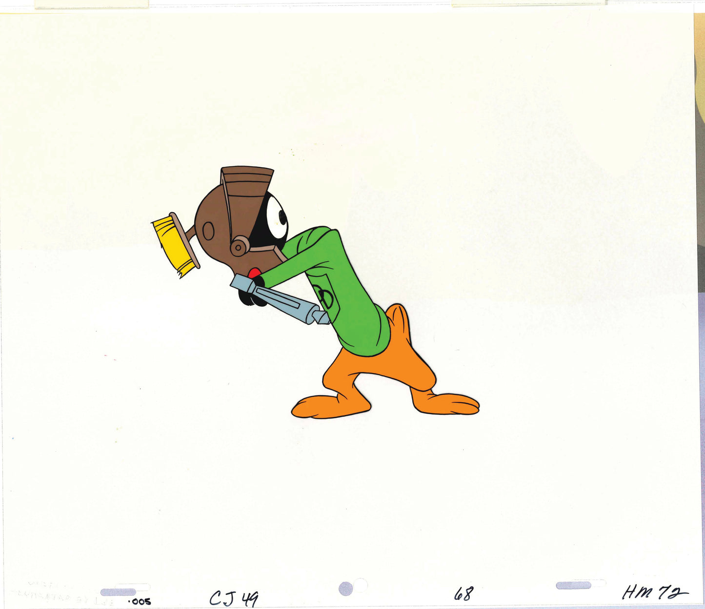 Marvin the Martian Daffy Duck Duck Dodgers Looney Tunes Chuck Jones Signed 1980 Production Animation Cel 5 SEE DESCRIPTION