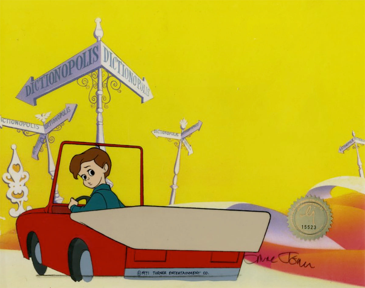 Phantom Tollbooth Chuck Jones Signed 1970 Production Animation Cel Milo MGM For EVAN ONLY - we will cancel order for anyone else