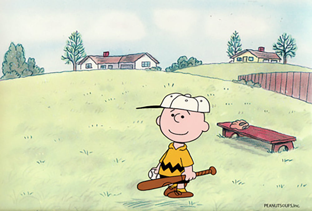 It's Spring Training Charlie Brown Baseball Peanuts Production Animation Cel 1993 from Charles Schulz Melendez Studio A03