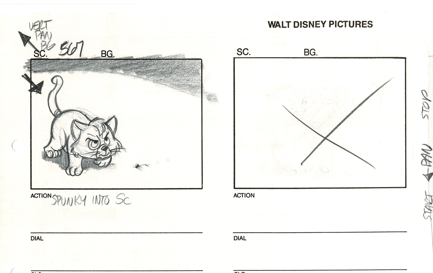 Chip n Dale Rescue Rangers Original Production Animation Storyboard Walt Disney FIRST EPISODE 1988 A160