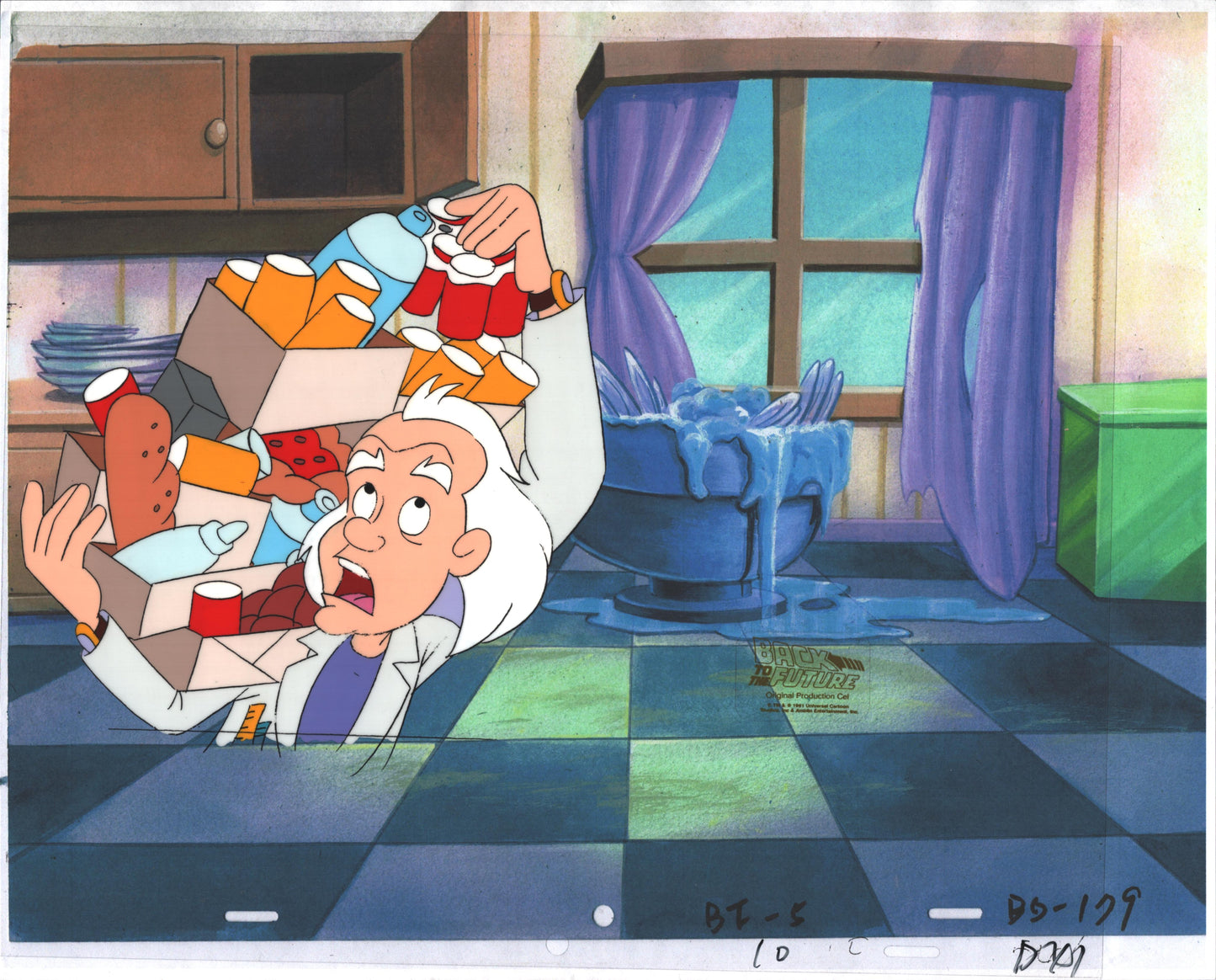 Back to the Future BTTF Original Production Animation Cel Universal Cartoon 1991-2 7-D11