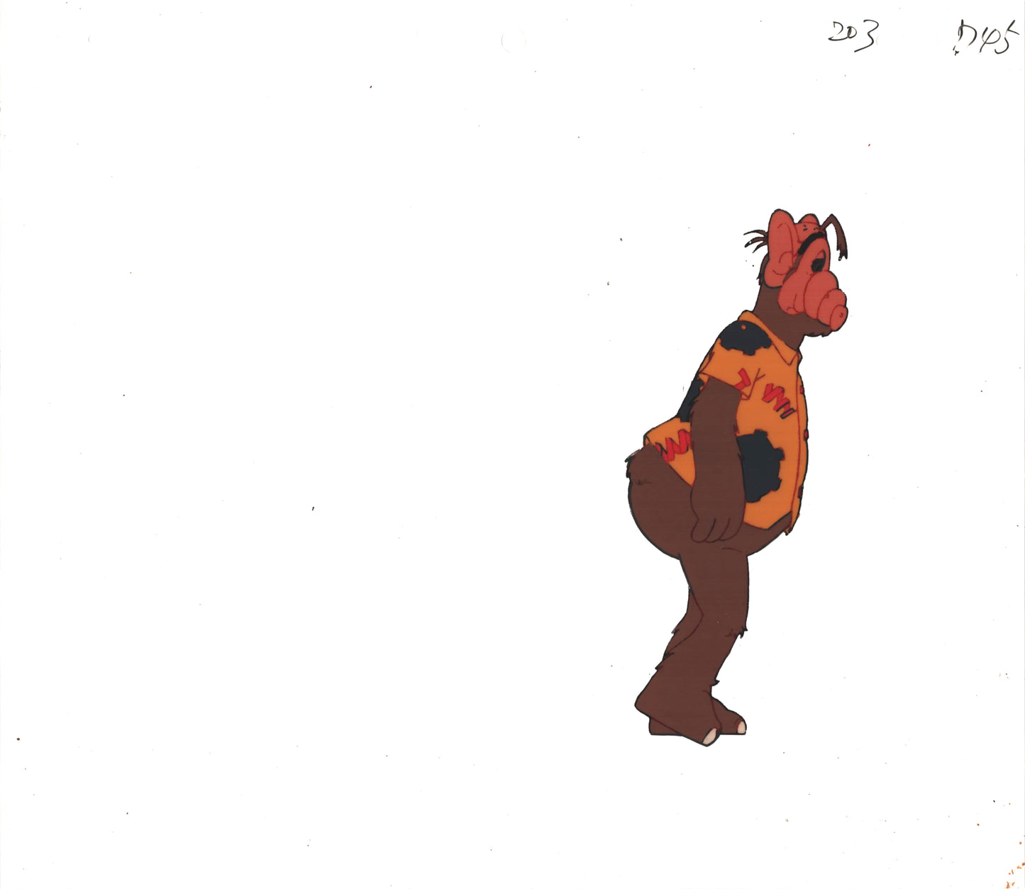 ALF The Animated Series Production Animation Cel and Drawing DIC Melmac B-d45