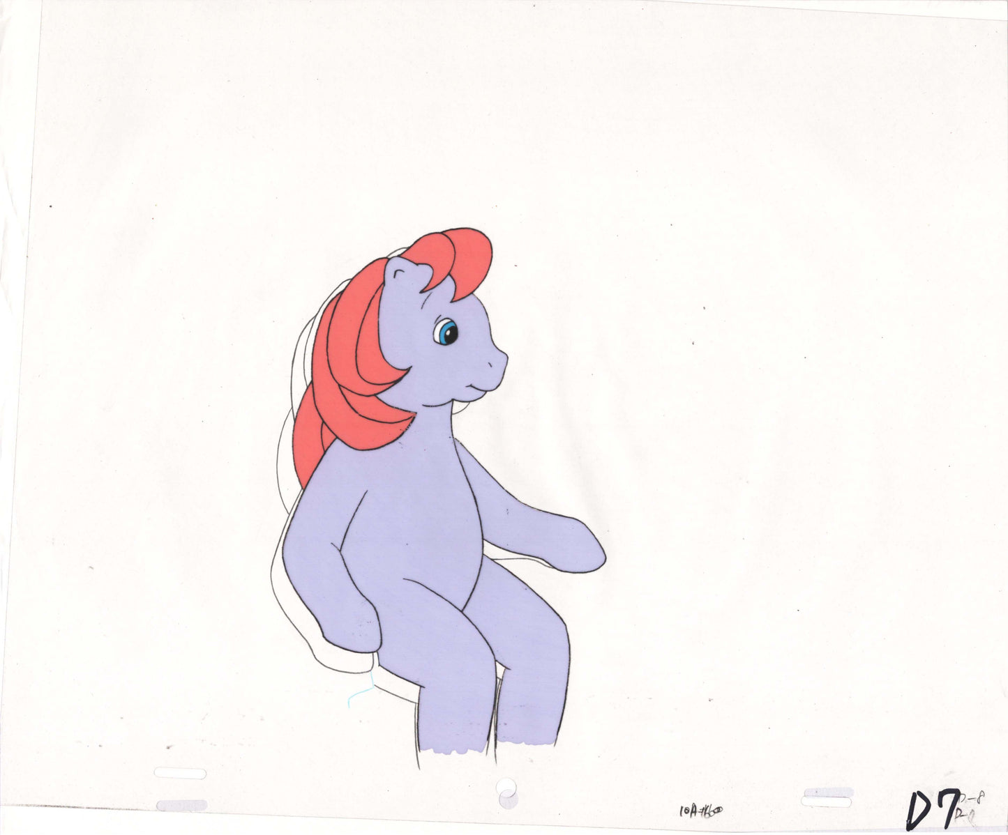 My Little Pony Original Production Animation Cel Hasbro Sunbow 1980s or 90s Used to Make the Cartoon E-D7
