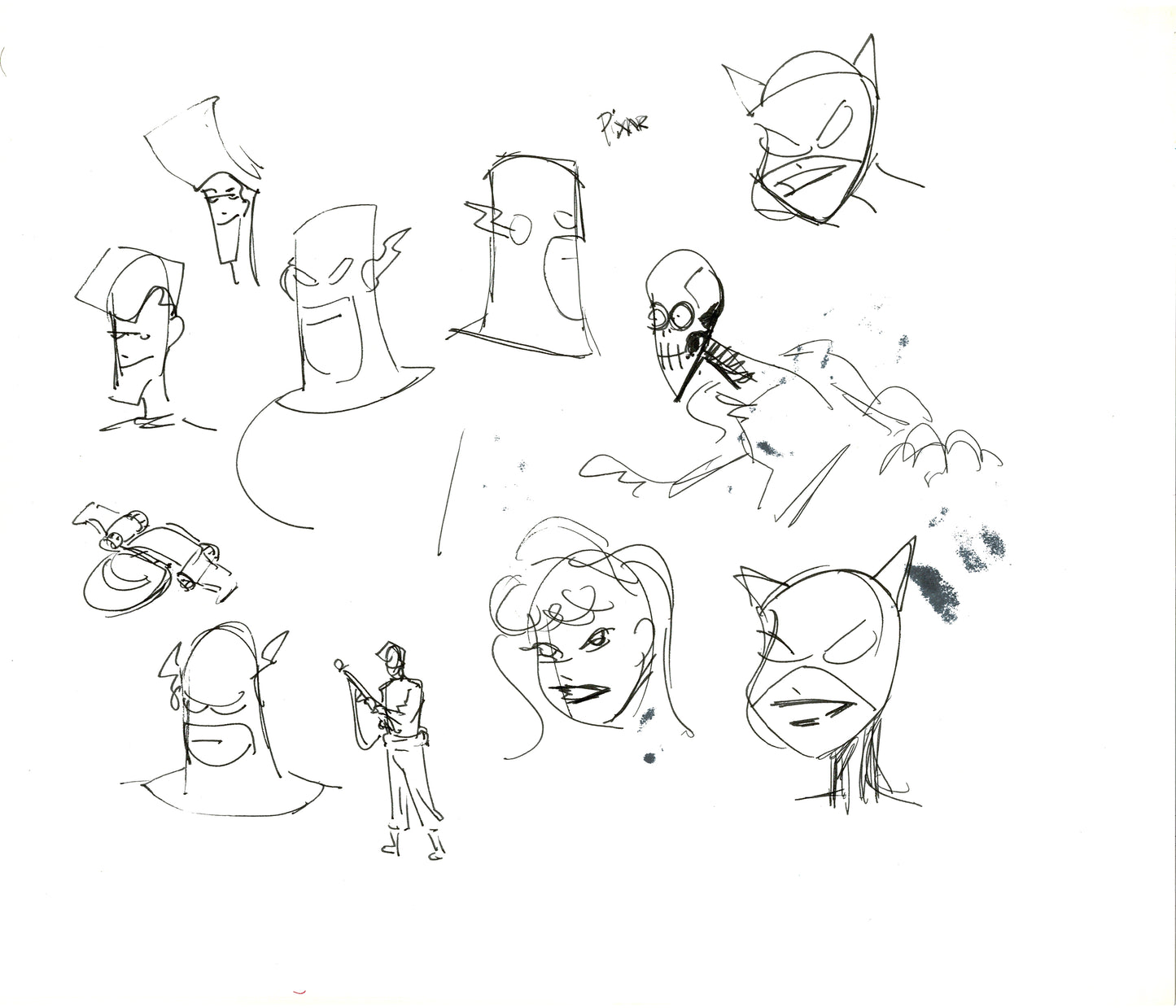 Dave Bullock Hand-Drawn Comic Illustration for Covers and Book DC H1