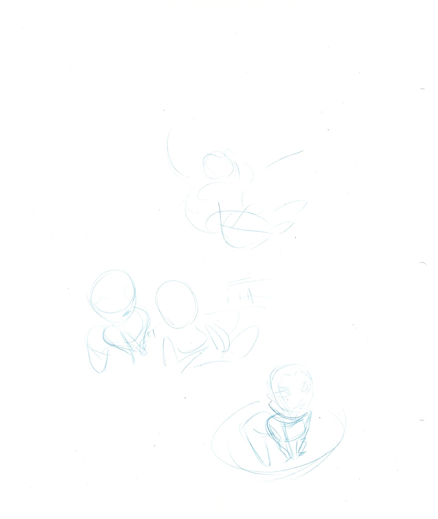 Dave Bullock 2 LOT Hand-Drawn Comic Illustrations for Covers and Book DC L35