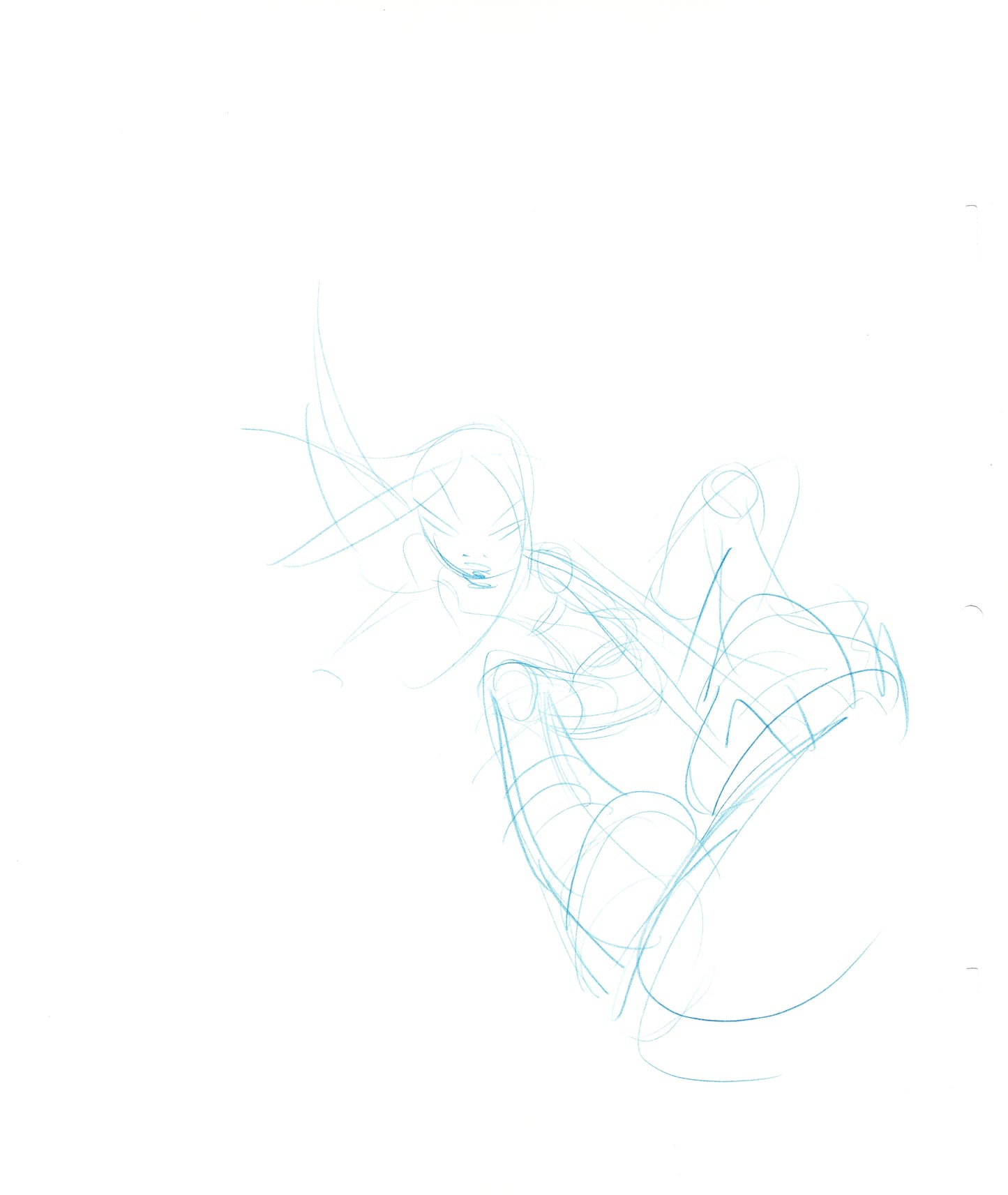 Dave Bullock 2 LOT Hand-Drawn Comic Illustrations for Covers and Book DC L47