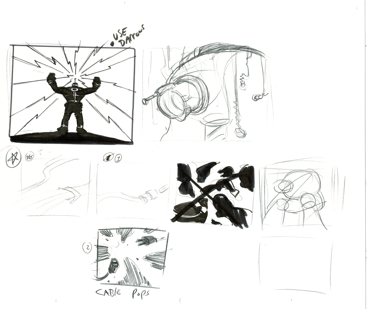 Dave Bullock Hand-Drawn Comic Illustration for Covers and Book DC M4