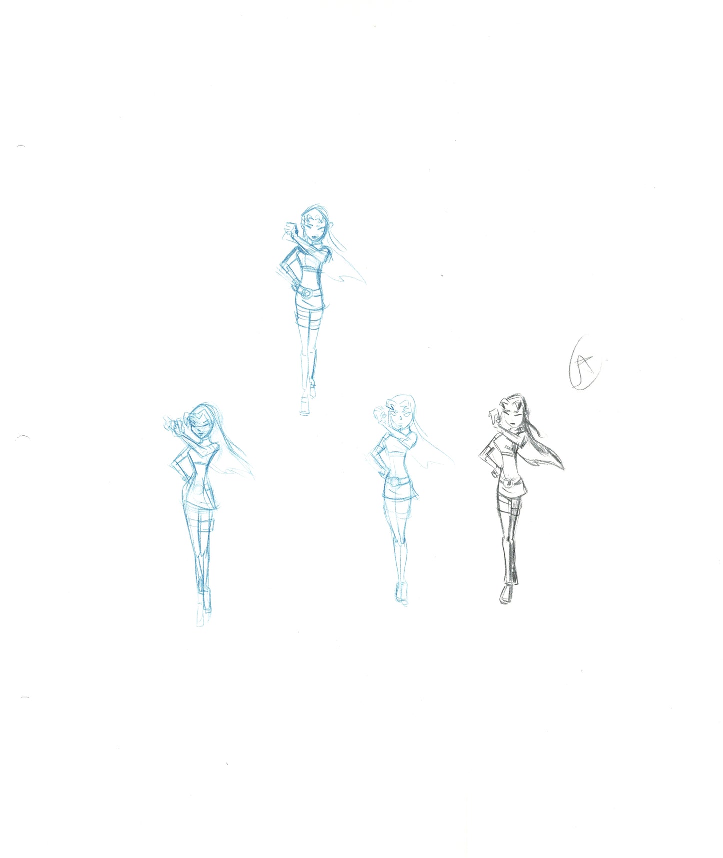 Dave Bullock Hand-Drawn Comic Illustration for Covers and Book DC M13