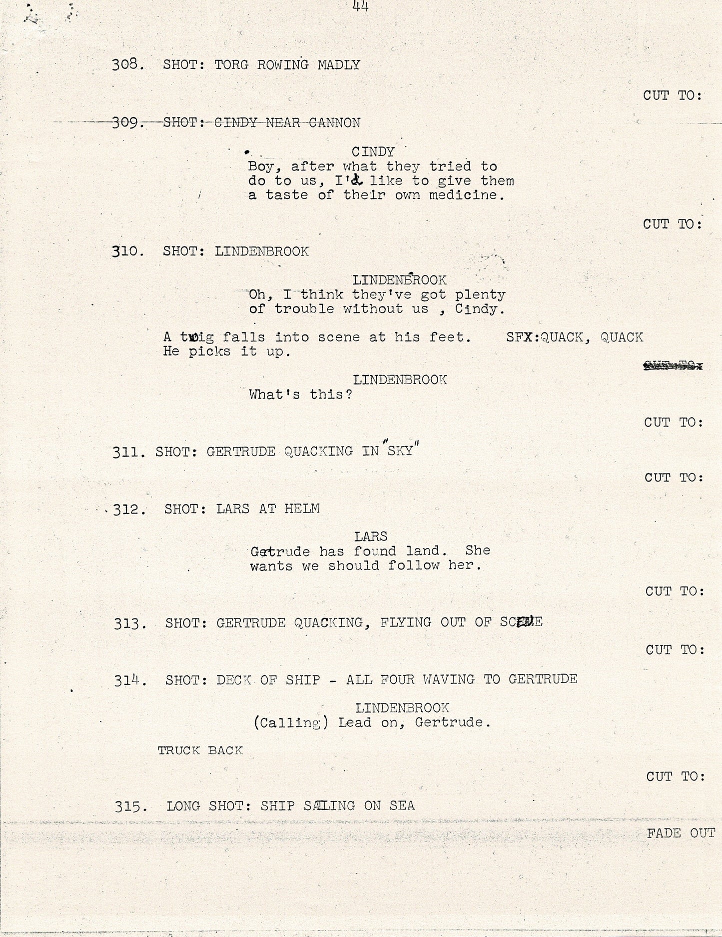 Journey To the Center of the Earth 1967 44-page Cartoon Script Filmation Ocean
