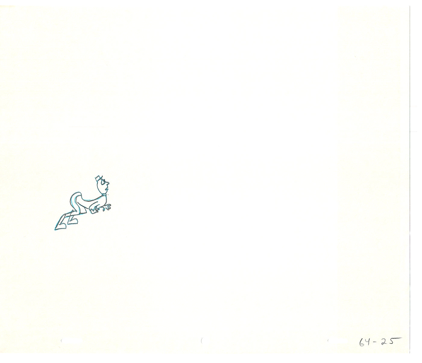 Sesame Street Two Cel Drawings Detective Anticipation Production Cartoon Ivanick 1989 CD059