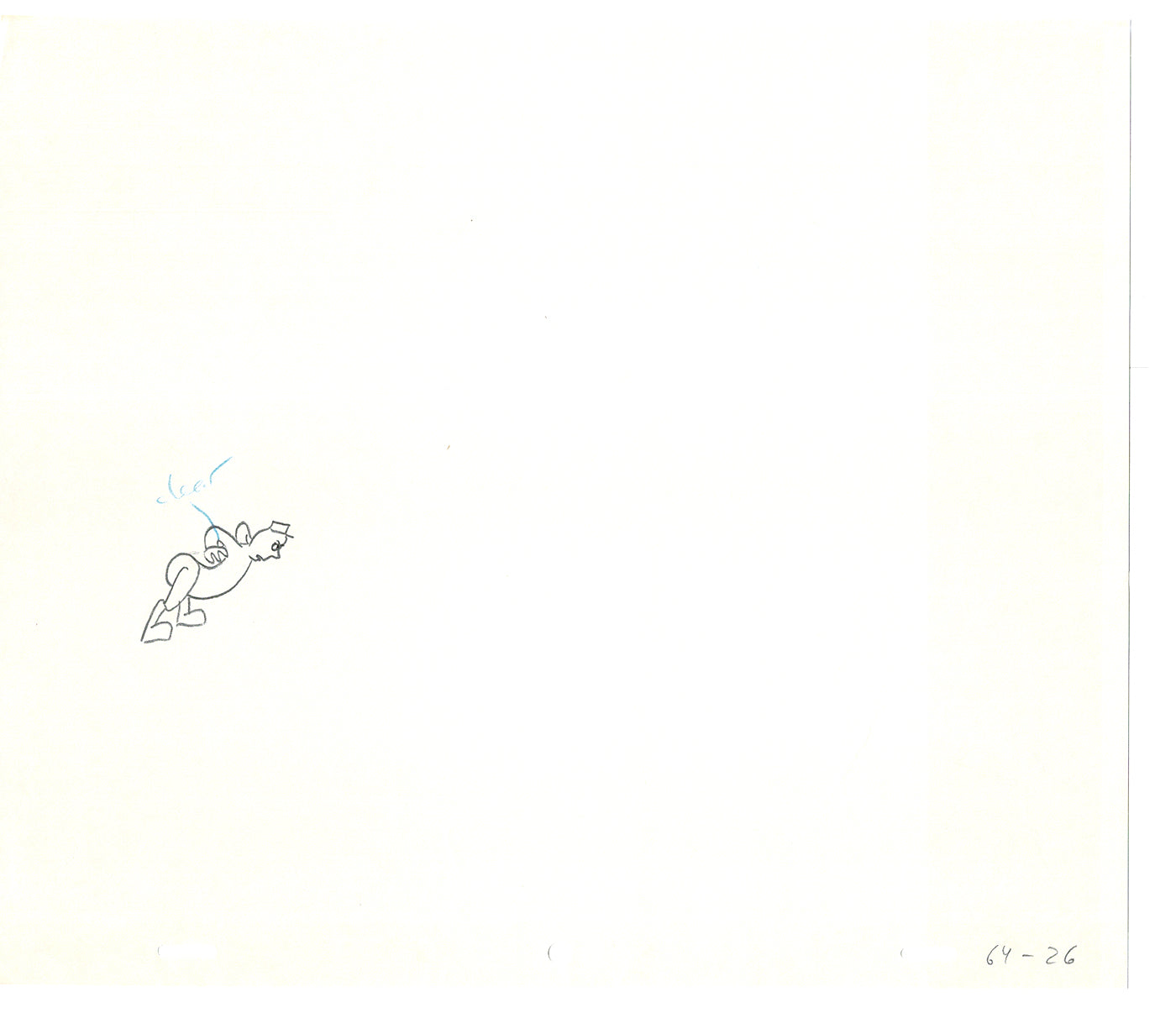 Sesame Street Two Cel Drawings Detective Anticipation Production Cartoon Ivanick 1989 CD061