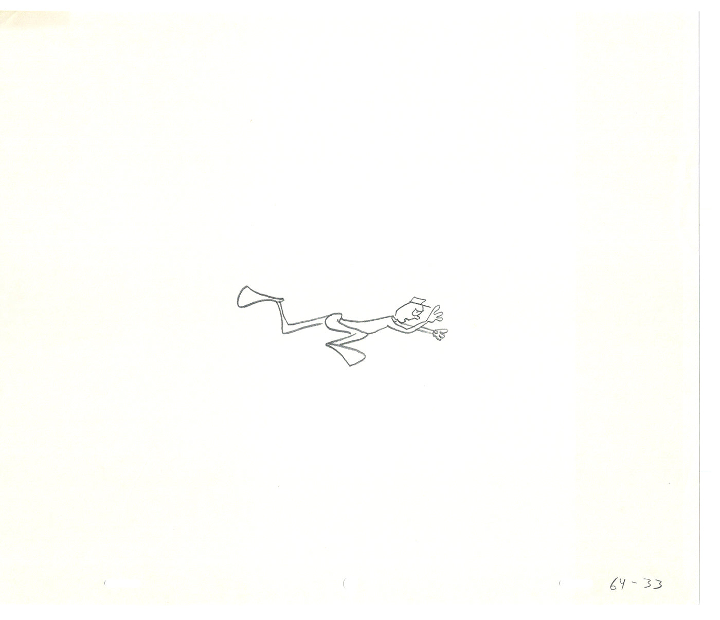 Sesame Street Two Cel Drawings Detective Anticipation Production Cartoon Ivanick 1989 CD079