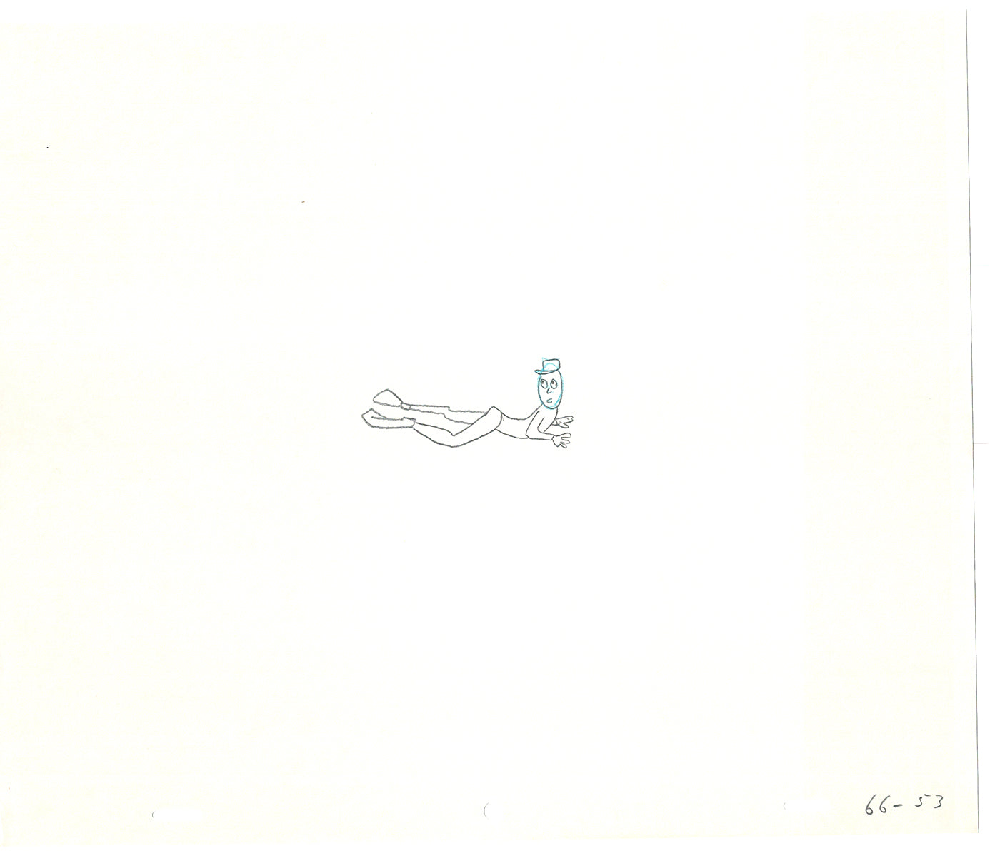 Sesame Street Two Cel Drawings Detective Anticipation Production Cartoon Ivanick 1989 CD095
