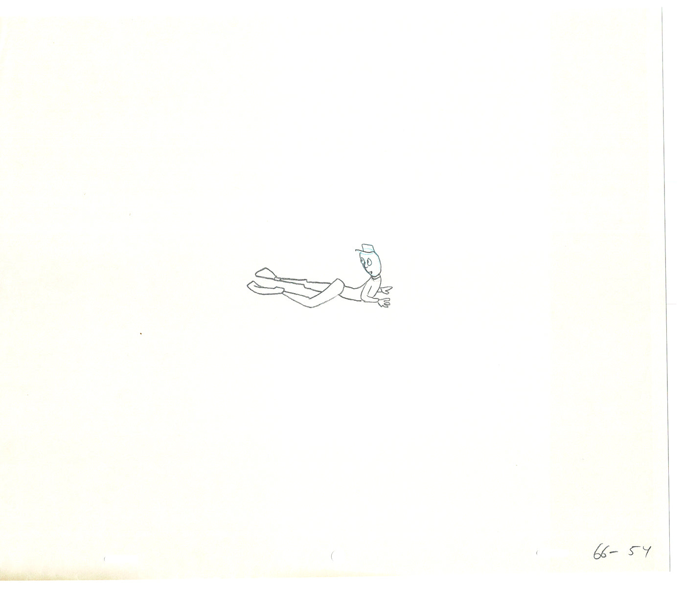Sesame Street Two Cel Drawings Detective Anticipation Production Cartoon Ivanick 1989 CD097