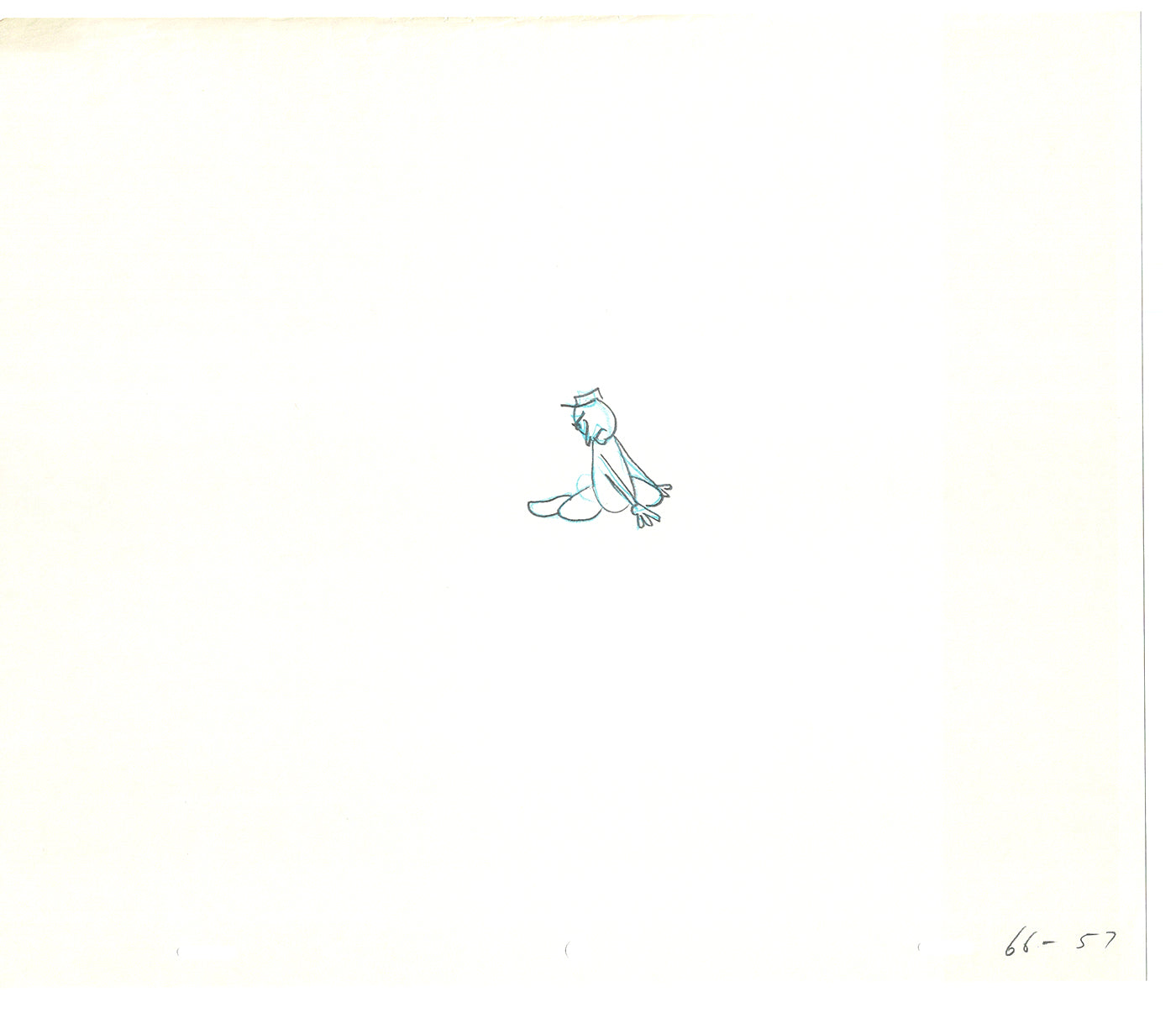 Sesame Street Two Cel Drawings Detective Anticipation Production Cartoon Ivanick 1989 CD103