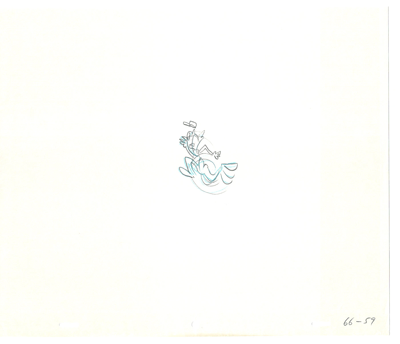 Sesame Street Two Cel Drawings Detective Anticipation Production Cartoon Ivanick 1989 CD107