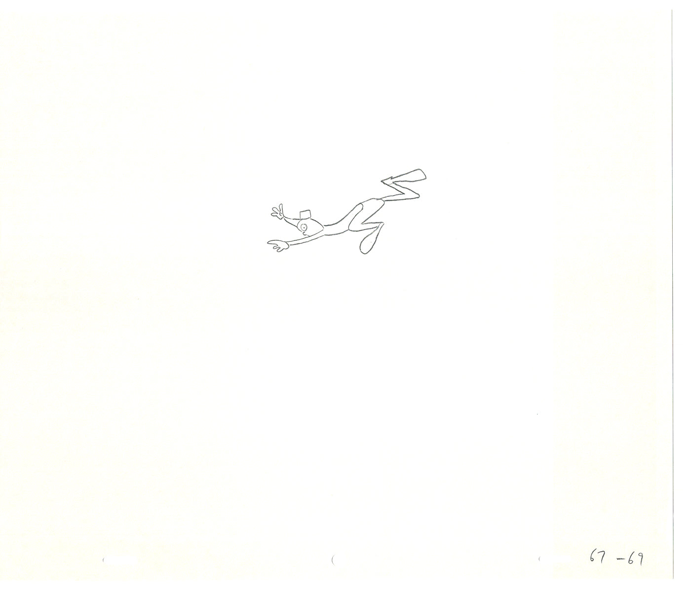 Sesame Street Two Cel Drawings Detective Anticipation Production Cartoon Ivanick 1989 CD119