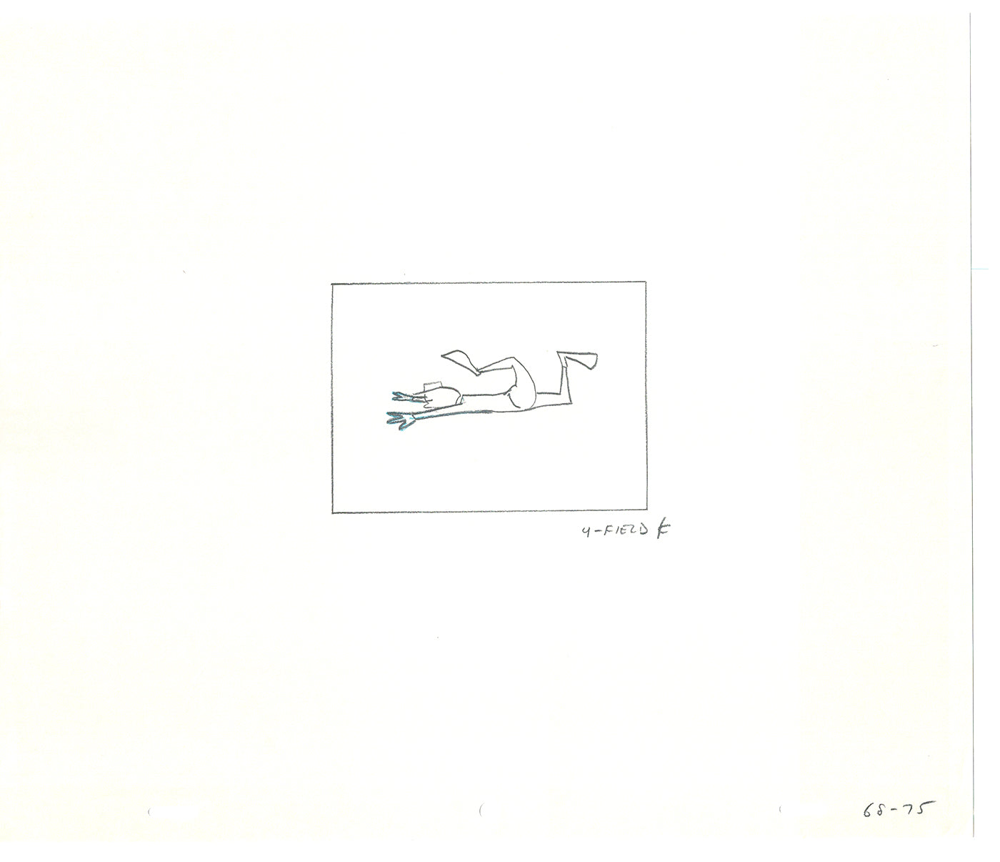 Sesame Street Two Cel Drawings Detective Anticipation Production Cartoon Ivanick 1989 CD125