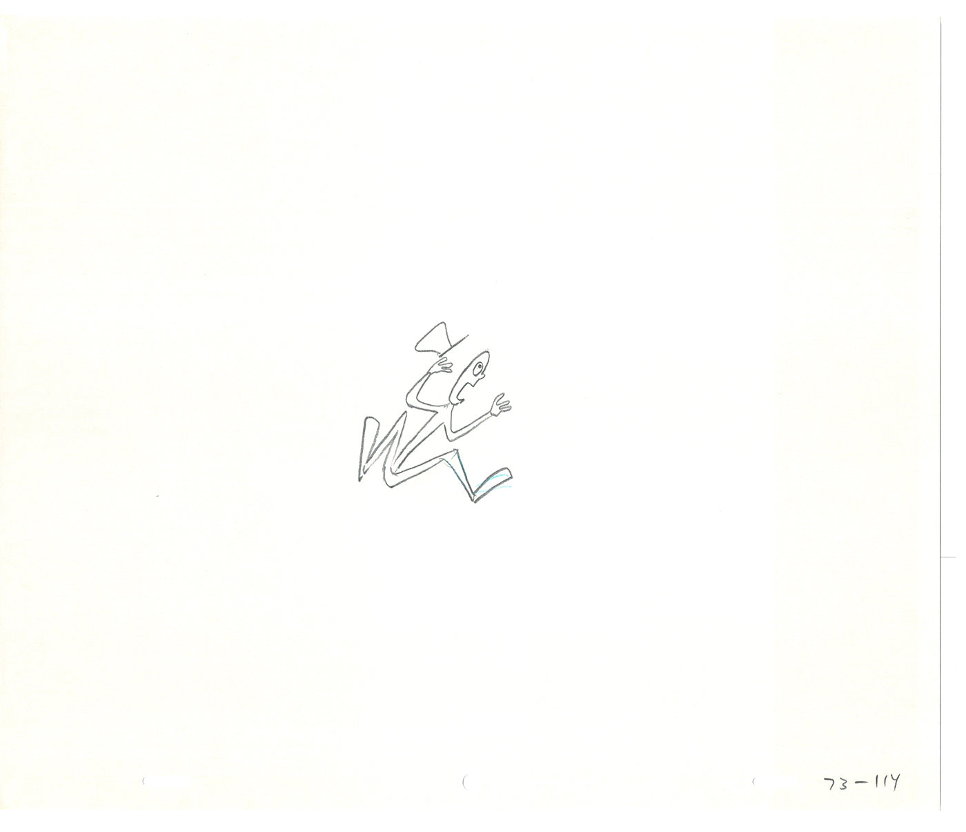 Sesame Street Two Cel Drawings Detective Anticipation Production Cartoon Ivanick 1989 CD159