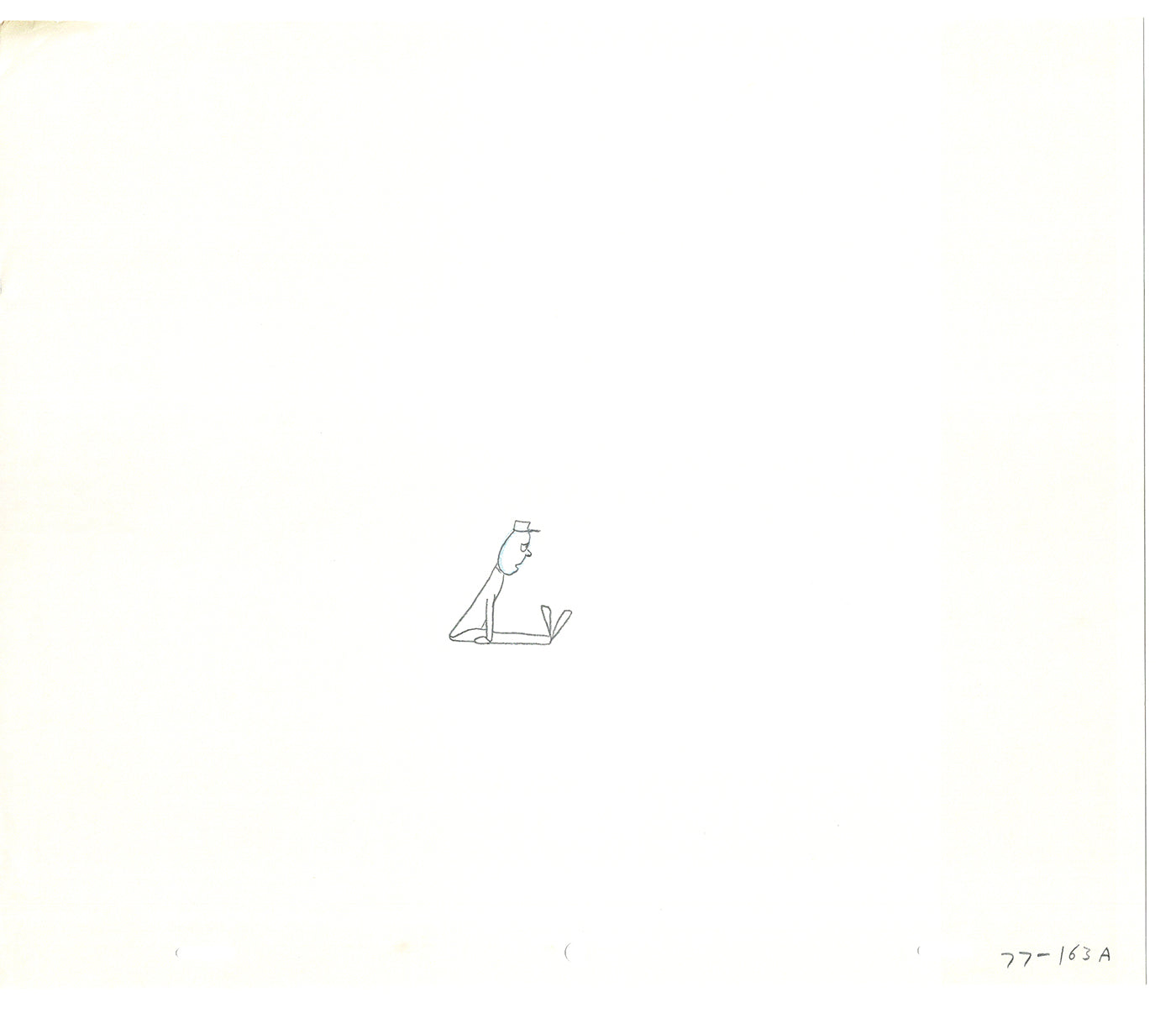 Sesame Street Two Cel Drawings Detective Anticipation Production Cartoon Ivanick 1989 CD185