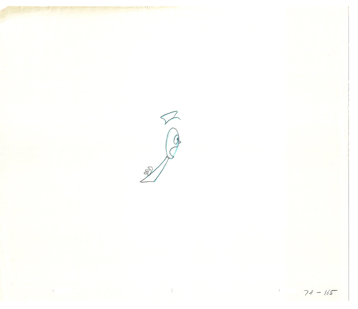 Sesame Street Two Cel Drawings Detective Anticipation Production Cartoon Ivanick 1989 CD189