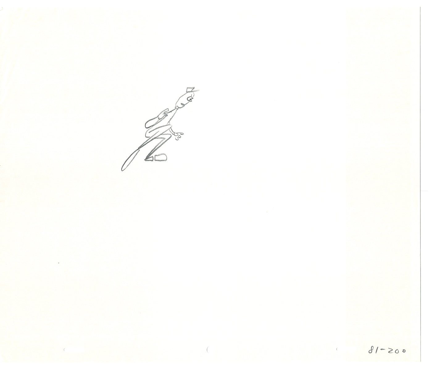 Sesame Street Two Cel Drawings Detective Anticipation Production Cartoon Ivanick 1989 DD217