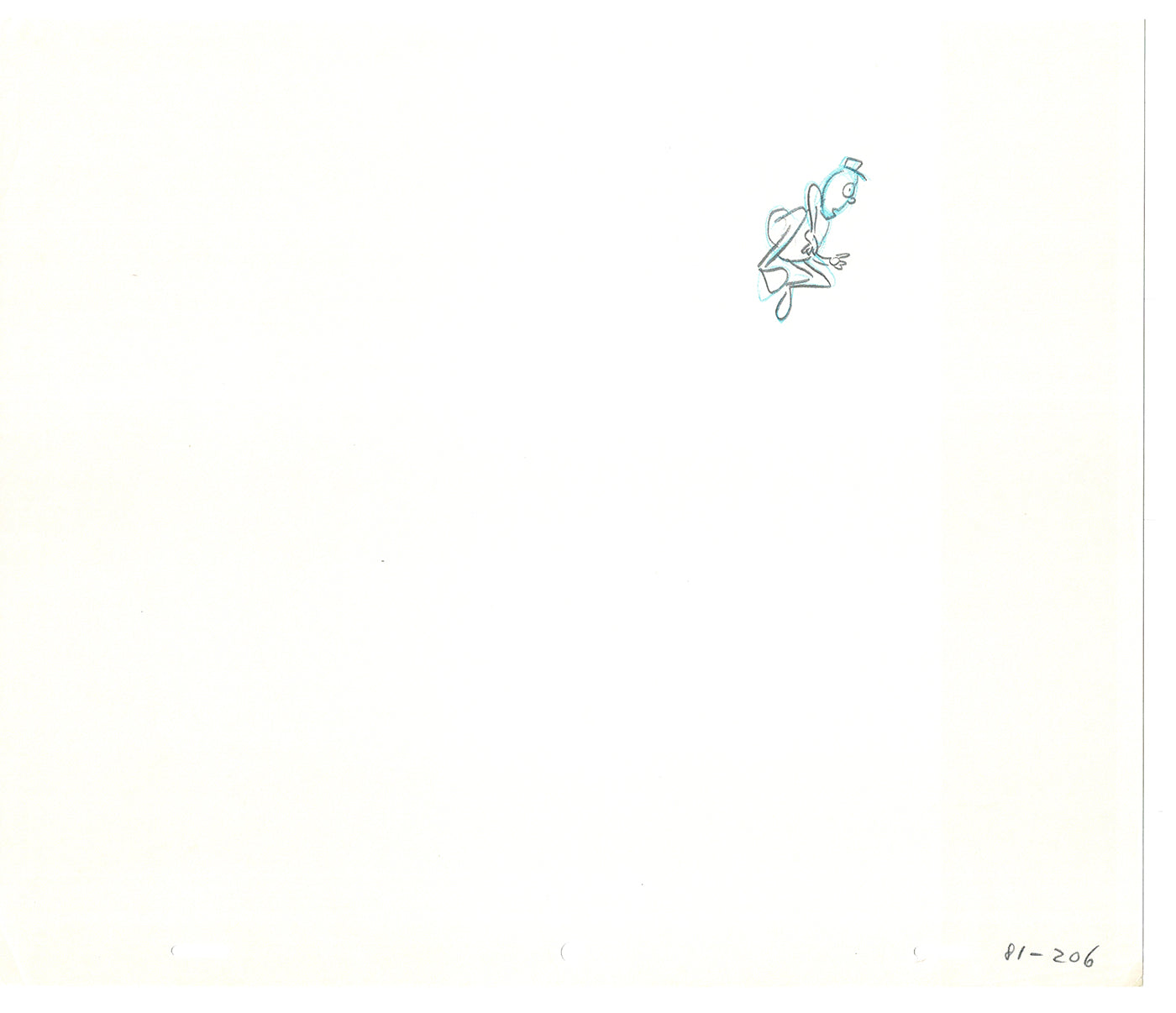 Sesame Street Two Cel Drawings Detective Anticipation Production Cartoon Ivanick 1989 DD229