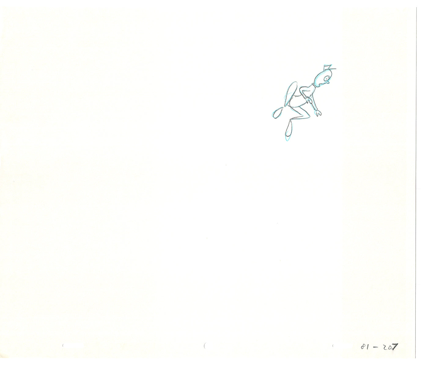 Sesame Street Two Cel Drawings Detective Anticipation Production Cartoon Ivanick 1989 DD231