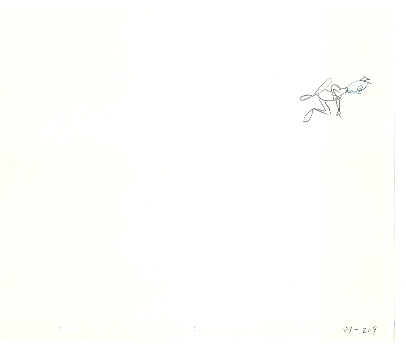 Sesame Street Two Cel Drawings Detective Anticipation Production Cartoon Ivanick 1989 DD235