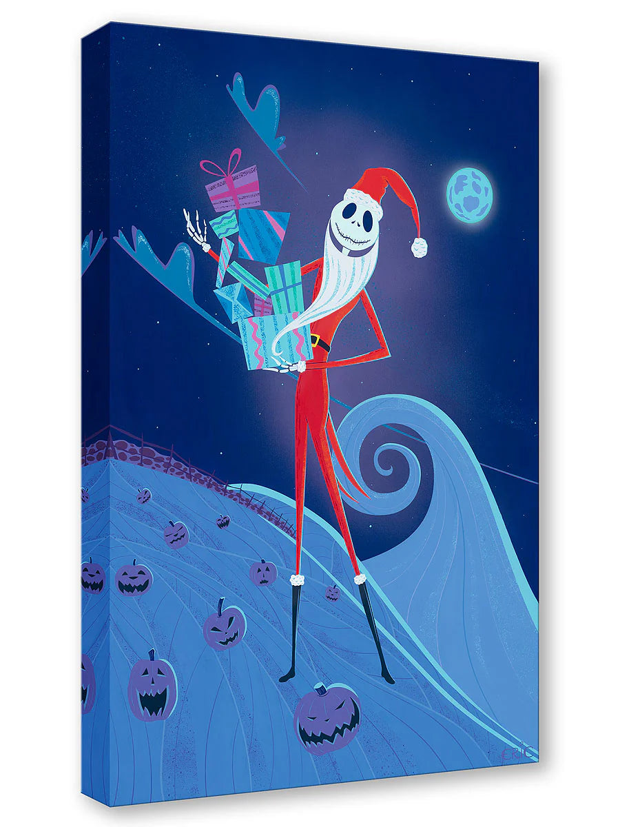 Nightmare Before Christmas Halloween Walt Disney Fine Art Eric Doggett Limited Ed of 1500 Treasures on Canvas Print TOC - Special Delivery
