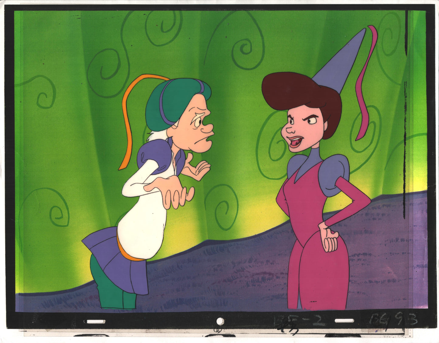 Back to the Future BTTF Original Production Animation Cel Universal Cartoon 1991-2 7-E1