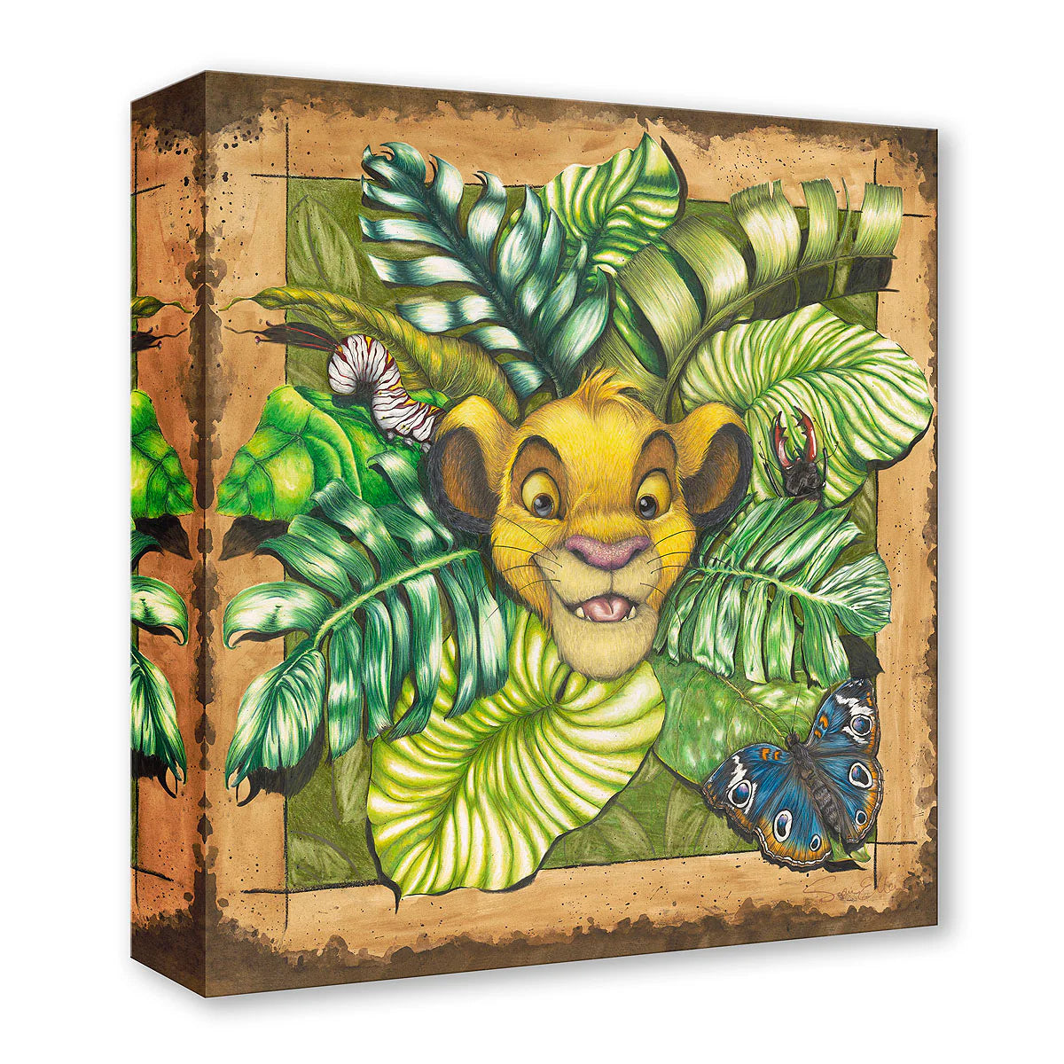 Lion King Simba Walt Disney Fine Art Sophie Ellen Limited Edition of 1500 TOC Treasures on Canvas Print - Future King