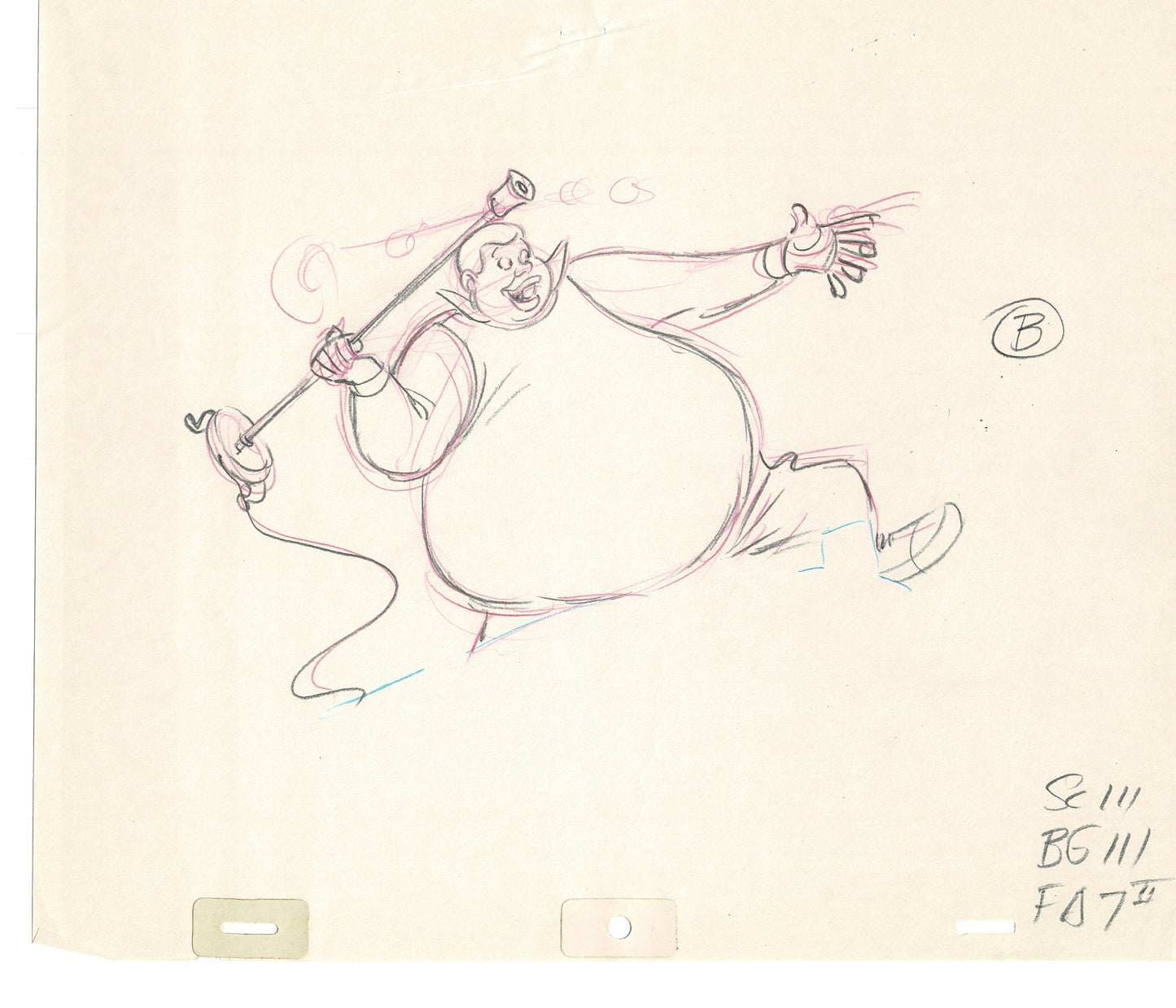 FAT ALBERT & the Gang Production Animation Cel Drawing Filmation 1972-75 dr07