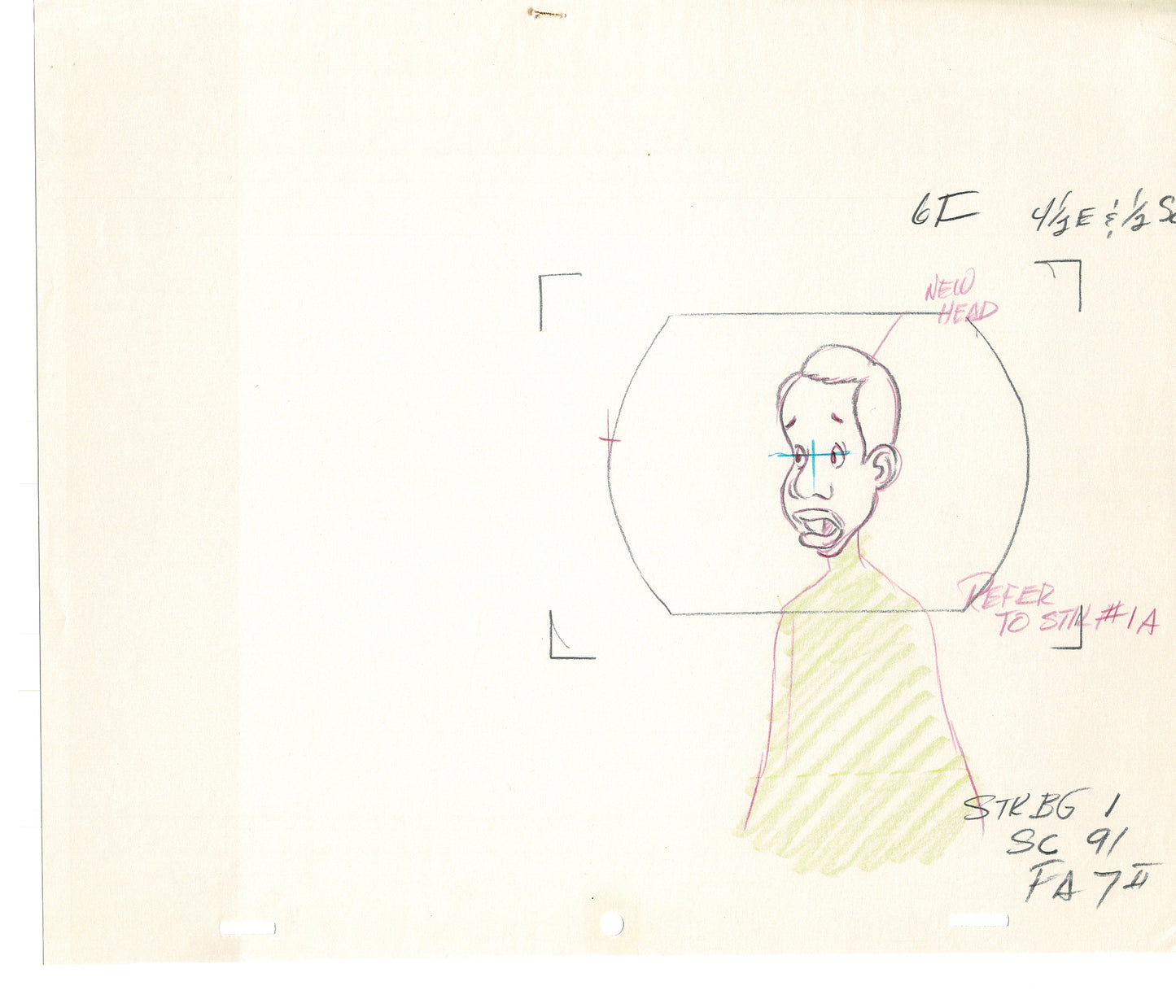 FAT ALBERT & the Gang Production Animation Cel Drawing Filmation 1972-75 dr31