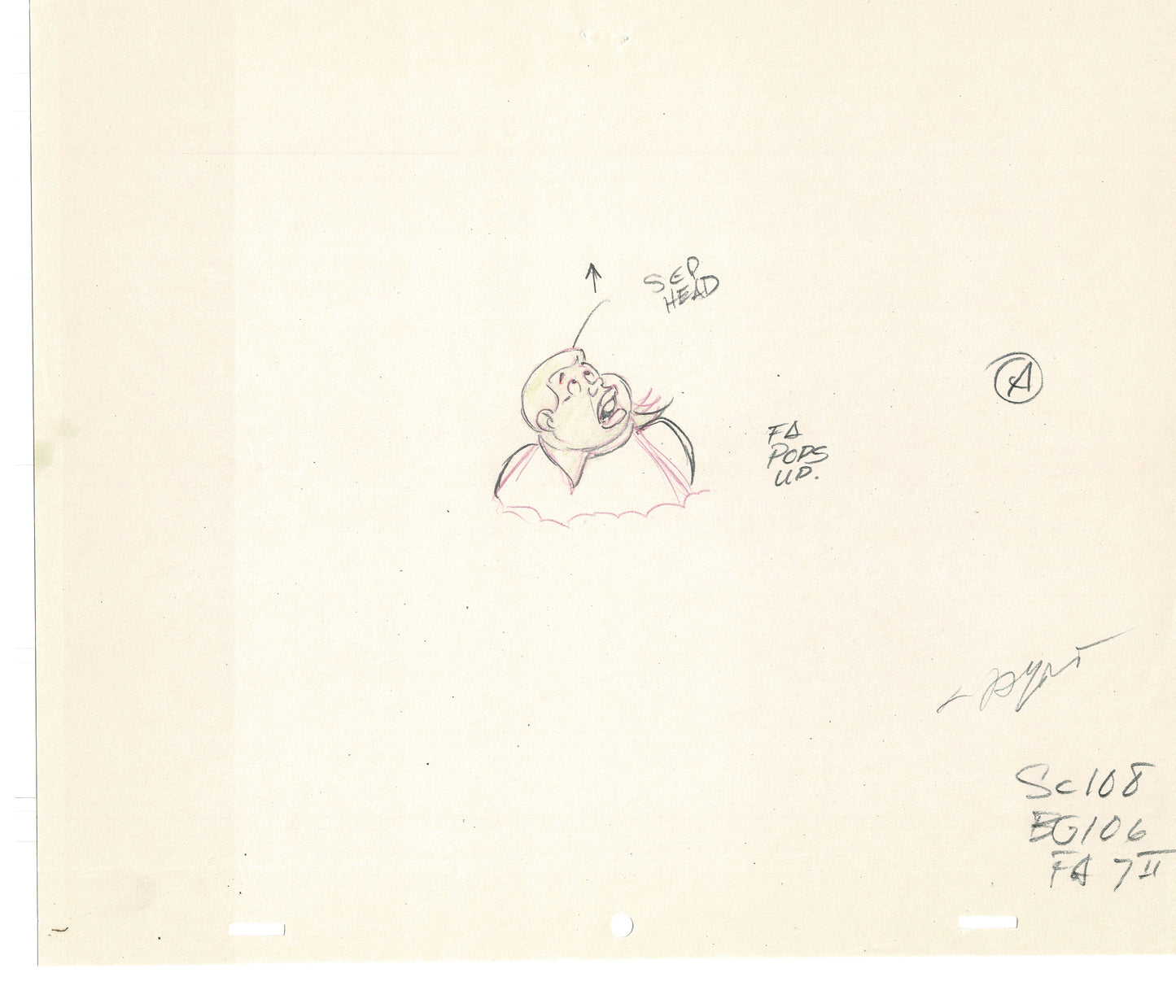 FAT ALBERT & the Gang Production Animation Cel Drawing Filmation 1972-75 dr35