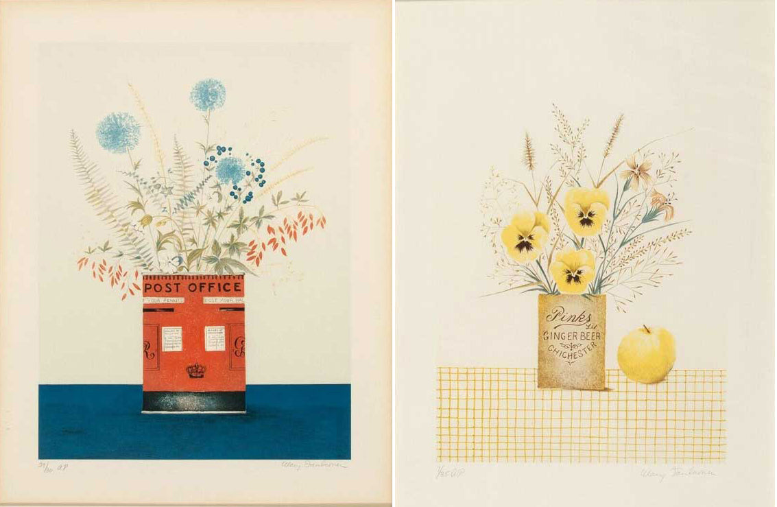 LOT of 2 Mary Faulconer Signed Limited Edition Serigraphs 1981/1982