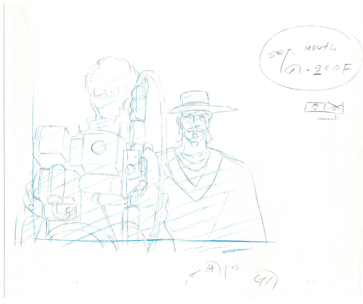 The Real Ghostbusters DIC Production Animation Cel Drawing 1986-1991 C-032