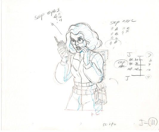 The Real Ghostbusters DIC Production Animation Cel Drawing 1986-1991 C-043
