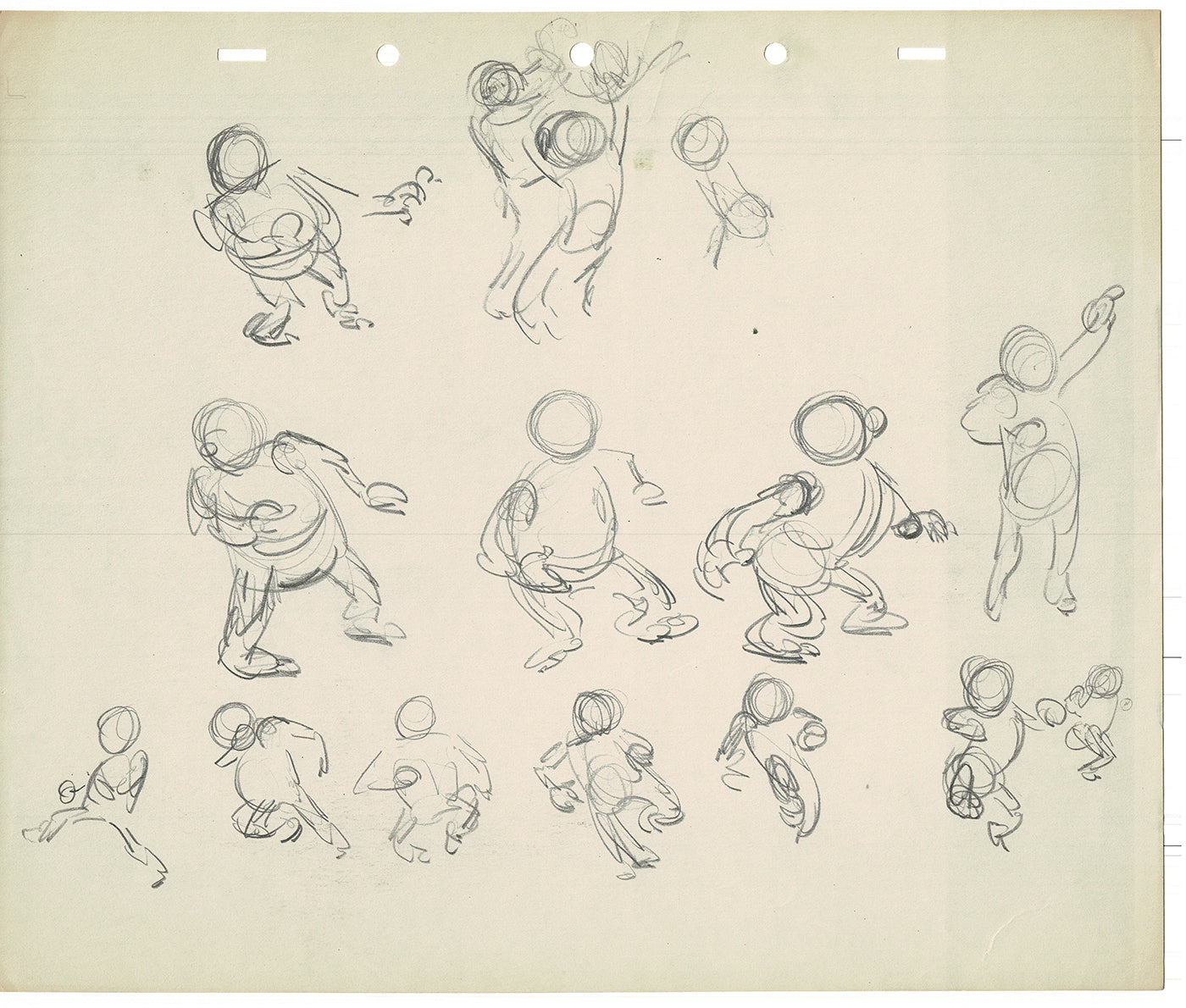 Bill Tytla Disney Animator Rough Animation Drawing Vintage TG-02
