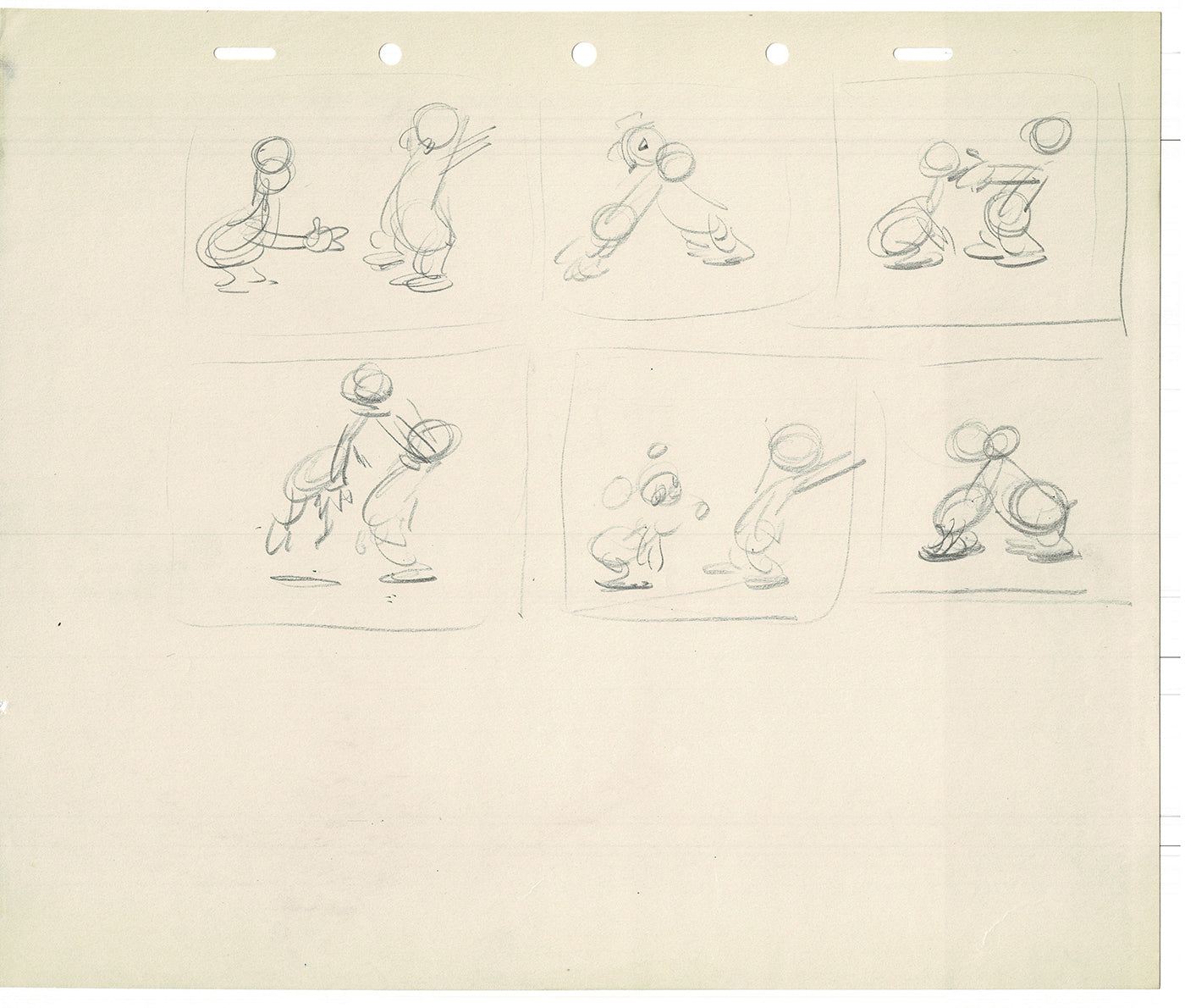 Tytla Disney Jose Saludos Amigos Animator Rough Animation Drawing Vintage TG-04
