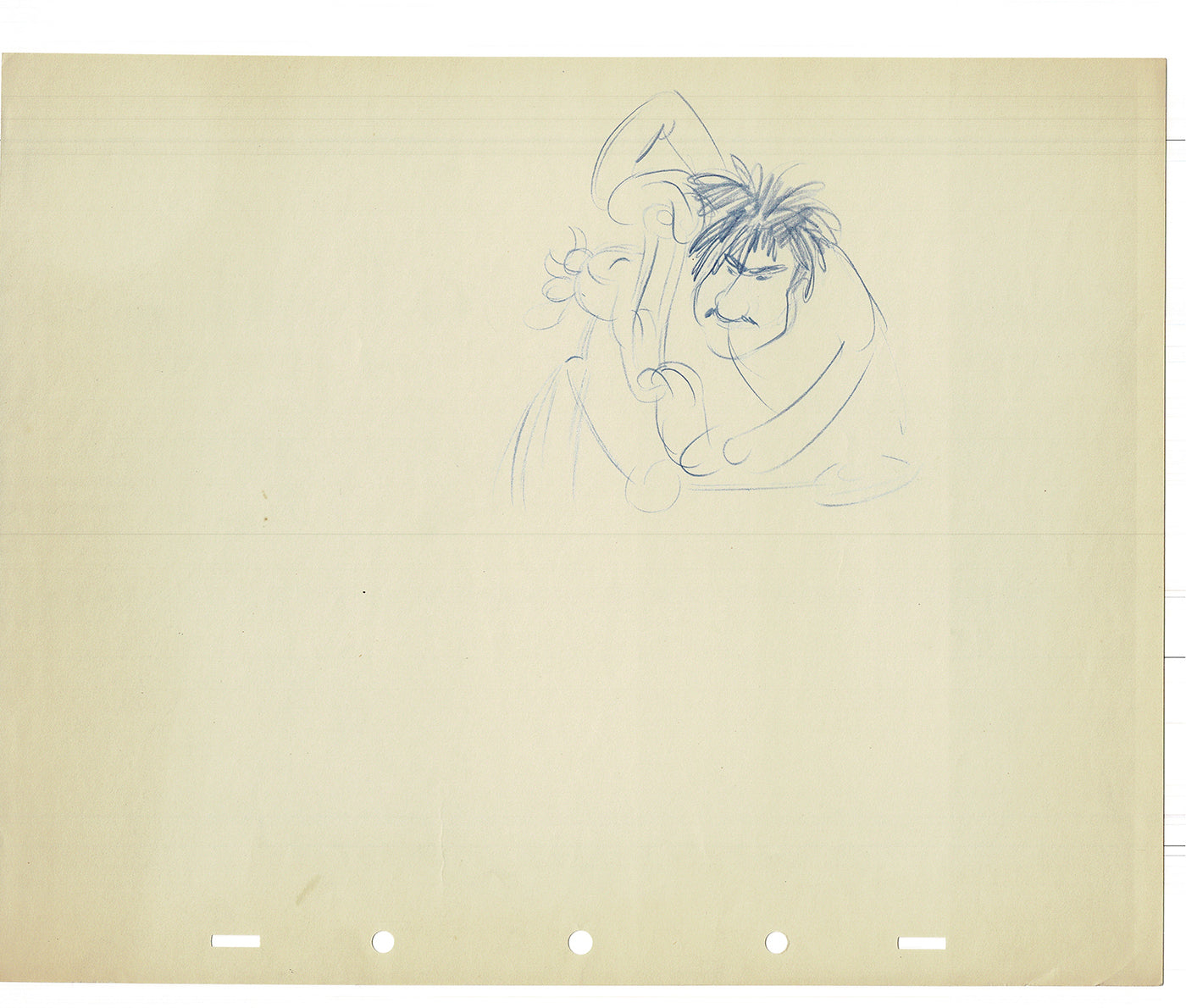 Bill Tytla Clarabelle Cow Disney Animator Rough Animation Drawing Vintage TG-13