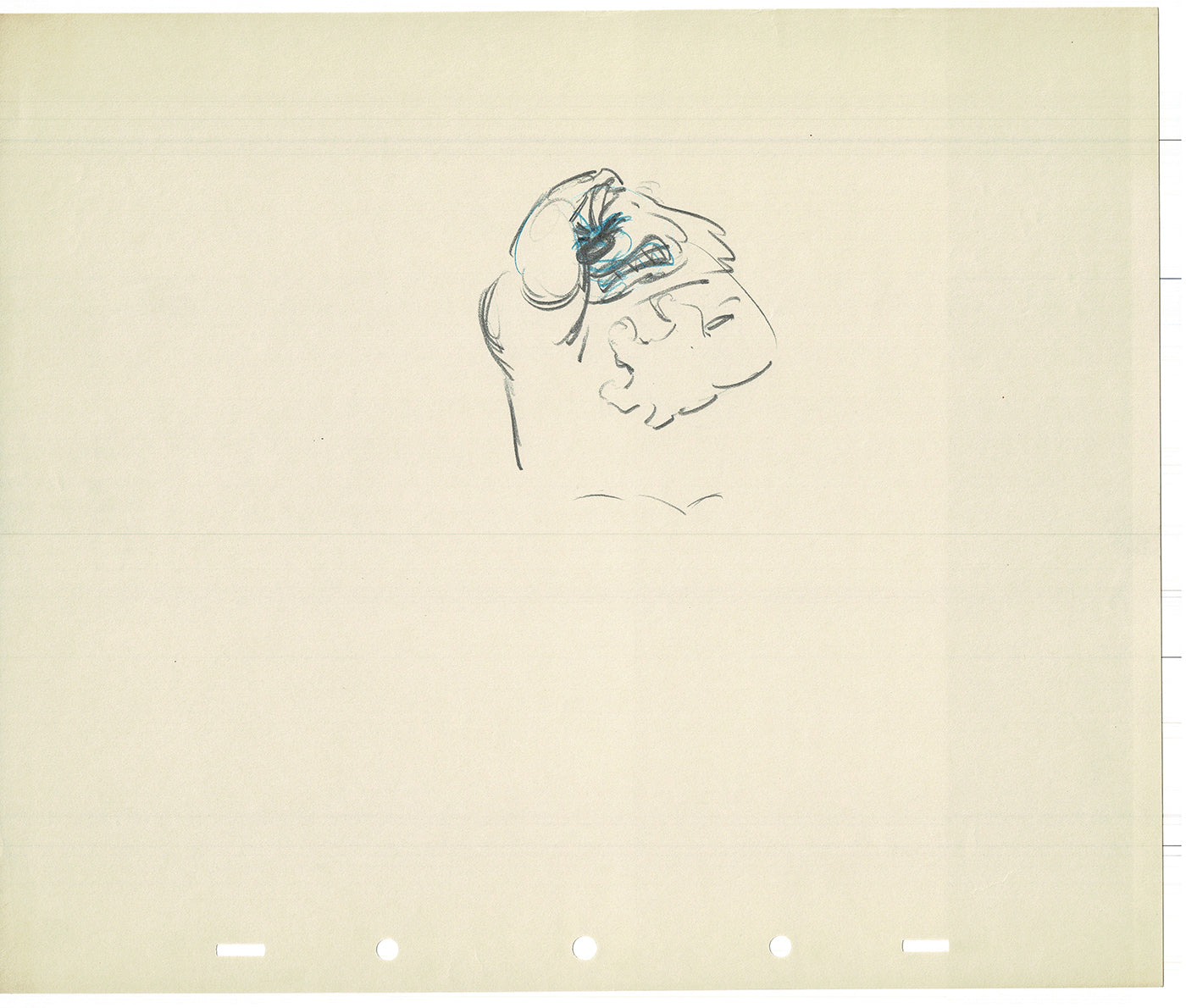 Bill Tytla Disney Animator Rough Animation Drawing Vintage TG-18