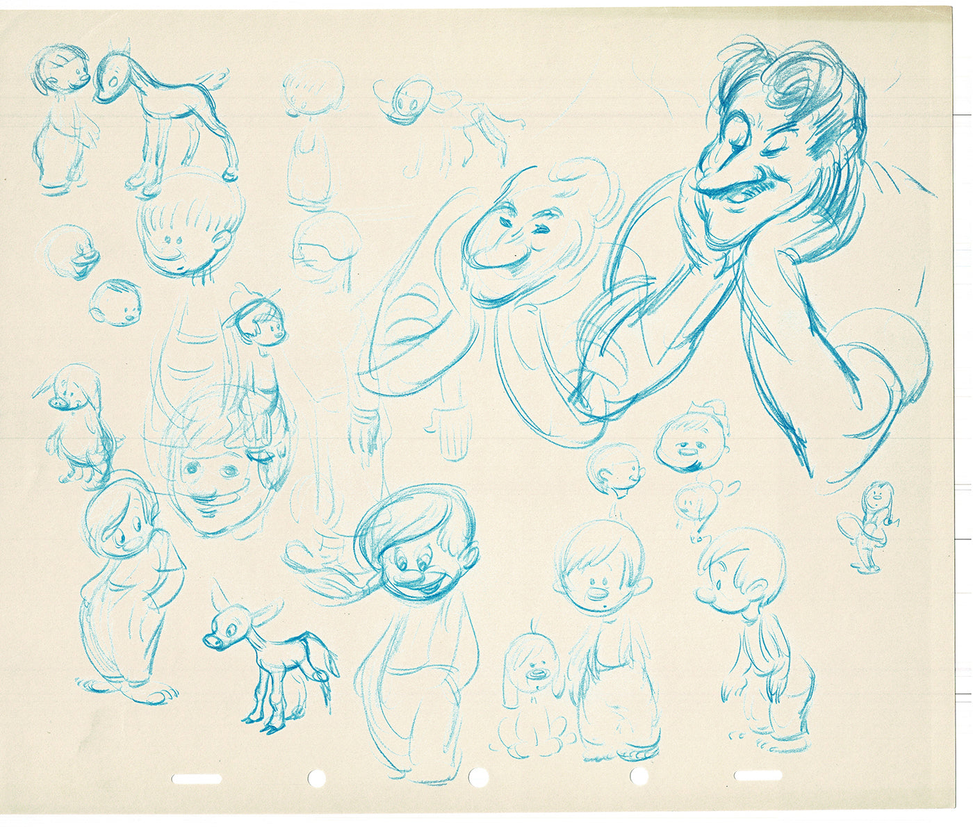 Bill Tytla Disney Animator Rough Animation Drawing Vintage TG-20